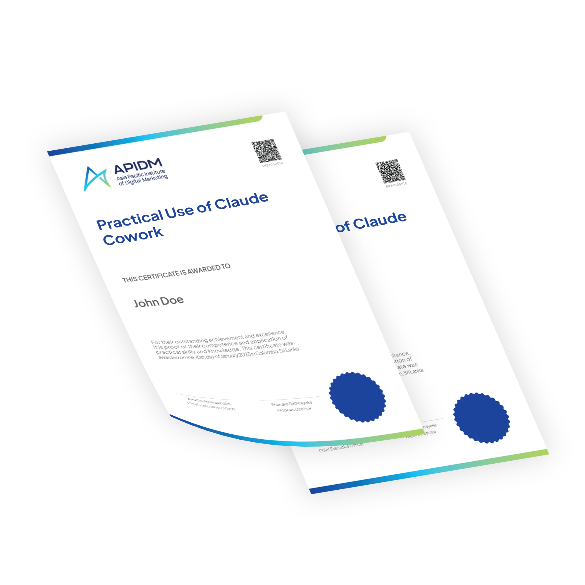SEO Program Certificate
